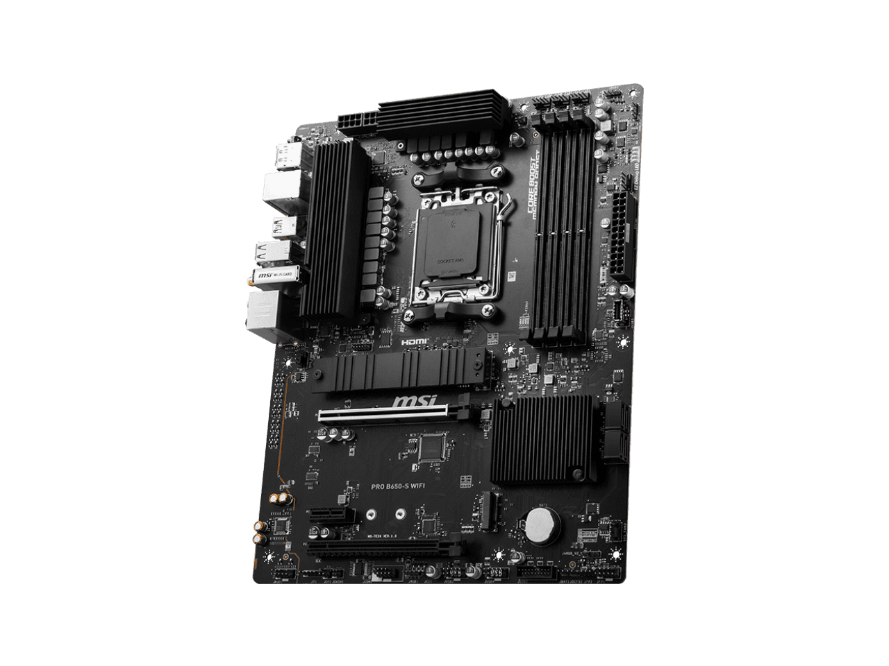 MSI PRO B650-S WIFI Socket AM5 DDR5 ATX Desktop Motherboard PROB650SWIFI