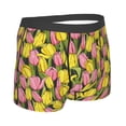 thumbnail image 4 of Uemuo Tulips Flowers Pattern Men's Boxer Briefs,Trunk Anti-Chafing,Comfortable, Durable, and Stylish Underwear-XX-Large, 4 of 9
