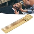 thumbnail image 3 of Portable Zinc Alloy Oil Hair Comb, Lightweight, Rounded Teeth, Carving Technology for Hair Salon Home, 3 of 7