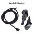 thumbnail image 2 of For Jeep Compass Patriot Grand Cherokee Car Windshield Washer Wiper Water Spray Nozzle Jet With Hose And Connector Kit, 2 of 5
