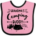 thumbnail image 3 of Inktastic Grandmas Camping Buddy Boys or Girls Baby Bib, 3 of 4
