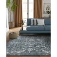 thumbnail image 3 of Unique Loom Portland Collection Area Rug - Albany (7' 10" Square Blue/Ivory), 3 of 9