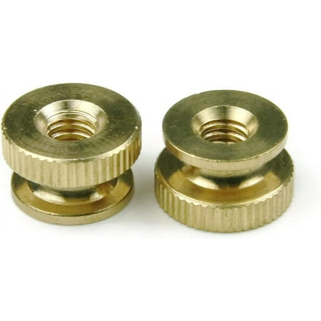 

Knurled Thumb Nuts Brass Circular Knurl Nuts 5/16 -18 Qty 100