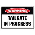 thumbnail image 1 of SignMission W-Tailgate In Progress Panneau d'Avertissement 8 x 12 Po. Panneau d'Avertissement Tailgate In Progress, 1 of 1