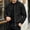 #305-Black, variant on Men Faux Suede Zip Up Bomber Jacket Long Sleeve Casual Baseball Collar Coat Black S Gift