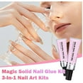 thumbnail image 1 of El nuevo parche adhesivo para uñas, removedor de uñas, gel para uñas, iluminación de uñas, kits de pegamento para uñas tres en uno, 1 of 9