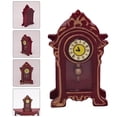 thumbnail image 1 of BRIGHTFUFU Micro Desk Clock Wood Table Clock Model Simulation 1Pcs, 1 of 8