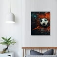 thumbnail image 3 of Nawypu  Navy Blue Sports Wall Art Décor Basketball Baseball Soccer Football Canvas Art Prints Sport Balls Picture for Man Cave Kids Teenagers Boy Room Decor, 3 of 4