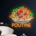 thumbnail image 2 of Handmadetneonsign Poutine Neon Sign, Poutine Canada Wall Art Decor, Canada Restaurant Wall Decor, 2 of 5