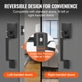 thumbnail image 5 of VEVOR Front Door Handle, Entry Door Handle and Reversible Handle Lever, Modern Front Door Handle Only, Matte Black Front Door Entry Handleset, Entry Way Door Handle, Black, 5 of 9