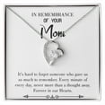 thumbnail image 1 of To Mom Remembrance Message So Much to Remember White Forever Necklace w Message Card, 1 of 7