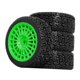 thumbnail image 4 of 4 piezas de neumáticos negros de 12 mm, hexagonales, profesionales, resistentes, de fácil instalación, para modificación de repuesto para XV02 para Verde, 4 of 8