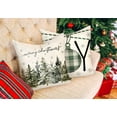thumbnail image 3 of Christmas Pillow Covers 16x16 Set of 4 Farmhouse Xmas Decorations Joy Farm Trees Truck Winter Holiday Decor Throw Cushion Case for Home Couch S24C13-16, 3 of 6