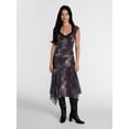 thumbnail image 2 of Madden NYC Women’s Asymmetrical Lace Top with Cap Sleeves, Sizes XXS-XXL, 2 of 5