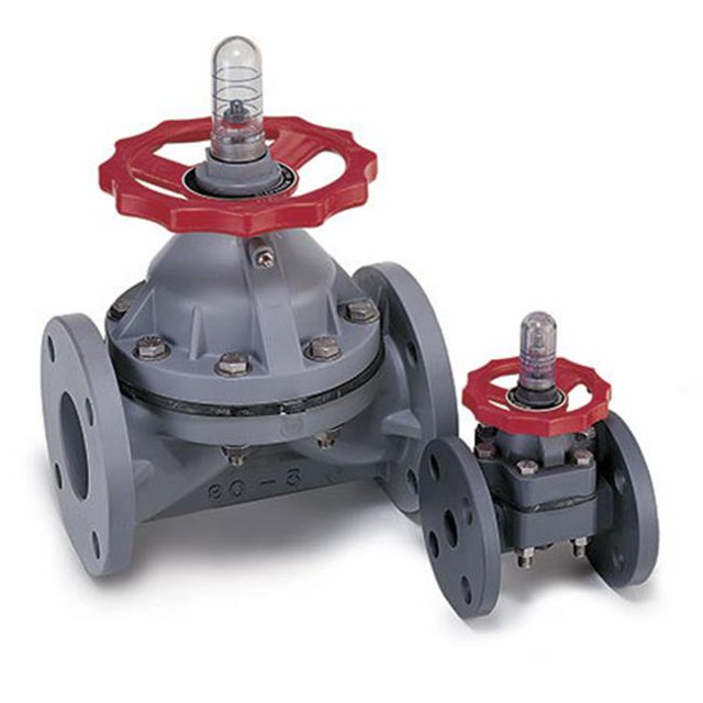 American Valve P710 4 4 dans. Vanne à Bride à Membrane en PVC - Calendrier 80