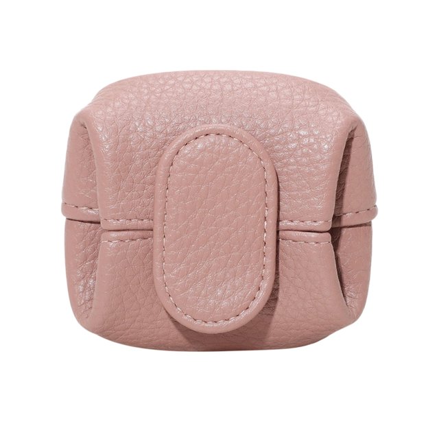 mfyjkho Monedero pequeño con estampado de lichi, bolsa para guardar llaves, auriculares y monedas, de piel flor, tamaño compacto, para uso diario (1 unidad)