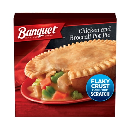 Banquet Chicken & Broccoli Pot Pie Frozen Meal, 7 oz (Frozen) – Walmart ...