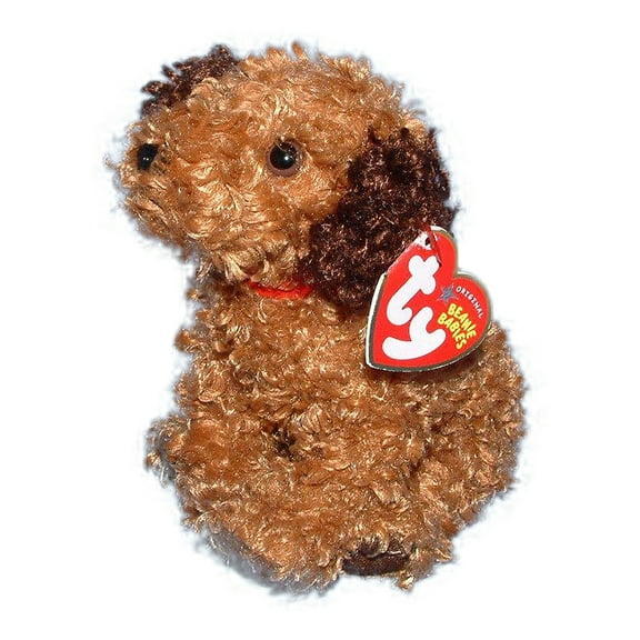 Ty Beanie Babies Tunnels the Dog Brown Plush 2004