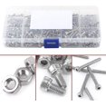 thumbnail image 4 of Boîte de 480 Pcs Boulons Vis Allen Tête Écrous Douille Hexagonale Assortiment Acier Inoxydable 304, 4 of 5