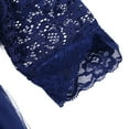 thumbnail image 6 of Alvivi Girls Kids Floral Lace First Communion Dress Half Sleeves Wedding Bridesmaid Pageant Party Gown Dark Blue 10, 6 of 7
