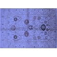 thumbnail image 1 of Ahgly Company Indoor Rectangle Oriental Blue Traditional Area Rugs, 5' x 8', 1 of 4