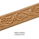 thumbnail image 2 of Pegatina decorativa autoadhesiva para bordes de pared | Cintura estéreo 3D engrosada, moldura en la esquina superior | Impermeable, resistente a las manchas | 6x230cm | Tira de decoración, 2 of 4