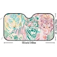 thumbnail image 3 of Car Windshield Sunshade Blocks Animal Tigers Art Pastel Sun Visor Protector Foldable Sun Shield For Vehicle Car Truck SUV Van 55x27.5 inches Keep Vehicle Cool, 3 of 6