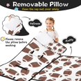 thumbnail image 3 of Brown Footballs Pattern Toddler Nap Mats for Kids Preschool,Sleeping Mat Bag or Kids,Toddler Sleeping Bag,Toddler Nap Mat or Daycare, 3 of 6