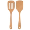 thumbnail image 2 of Juego de utensilios de cocina de madera, 2 piezas de espátula de madera para calentar espátula de madera para cocinar muy recomendable, 2 of 12