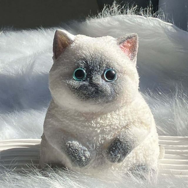 Decoración del hogar, decoración de la habitación, juguetes de peluche de gatito, juguetes de peluche de gatito grande, divertidos, lindos, súper suaves, juguetes antiestrés, juguetes sensoriales para