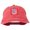 Red, variant on USA Peace Hand Embroidered Washed Cap - Stone OSFM