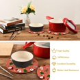 thumbnail image 6 of FREEAMG Christmas Santa Trivets for Hot Pots and Pans and Pot Holders 2PCS – Cotton Rope Round Mats, Hot Pads for Kitchens, Coasters, Placemats, 6 of 7