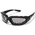 thumbnail image 3 of Chopper Night Driving Riding Padded Motorcycle Glasses 011 Black Frame with Yellow Lenses (Black - Smoke Lens), Medium, 3 of 4