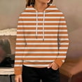thumbnail image 2 of Hoodie for Teen Girls Boys Striped Drawstring Pullover Hooded Sweatshirt Loose Fit Long Sleeve with Pockets Casual Fall Tops, 2 of 3