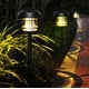 thumbnail image 3 of Set 4 Luminaria Estaca Luz Led Impermeable Recargable Jardin negro 6.49 pulg, 3 of 8