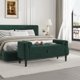 thumbnail image 4 of Almacenamiento Ottoman Bench – Upholstered End-of-Bed Almacenamiento Chest con Rolled Armrests Madera Legs Entryway Shoe Bench y Footrest Seat para cm de Alturaallway cm de Profundidadormitorio.., 4 of 6