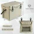 thumbnail image 3 of Costway 25 QT Portable Cooler, Tan, 3 of 10