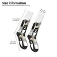 thumbnail image 5 of Haiem Colors Cats Socks, Funny Novelty Crazy Design Cotton Socks Sports Socks Knee High Socks For Men, Women,1Pairs - Gift For Working Friends, 5 of 9