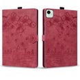 thumbnail image 2 of FJLBDE Case for Honor Pad X9a/Honor Pad X9 Pro 11.5 inch with Stand, Card Slot, Embossed Cat PU Leather Cover, Red, 2 of 7