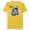 Yellow, variant on Disney Mickey Mouse #28 Game Time Football Catch Sports - Short Sleeve Blended T-Shirt for Adults - Customized-Yellow
