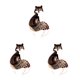 thumbnail image 1 of Qarigey Broches de diamantes de imitación para mujer, alfileres de joyería de dibujos animados en forma de animales, accesorios de insignia para ropa, Type7 NO7 Qarigey CBP224930, 1 of 6