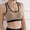 Coffee, variant on Sakmal Comfy Bras for Women White Wireless Yoga Lightly Lined Sports Bra Bra for Ladies