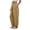 Beige, variant on Women's Fall Wide Leg Long TrousersFaux Cotton Linen High Waist ed Stretch Waist Side Pockets Pants