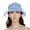 Blue, variant on Breezy Summer Fedora for Women Straw Floppy Hat Women's Sun Temperament Versatile Lightweight Basin Bride Wedding Tea Party Ms. Outdoor Elegant Fabric