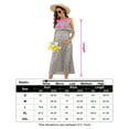 thumbnail image 5 of Womens Maternity Spaghetti Strap Maxi Dress Ruffle Backless Floral Boho Pleated Beach Dress, 5 of 5