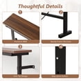 thumbnail image 5 of Ktaxon 78.7" Console Table with Charging Station Outlets, Narrow Behind Sofa Table with USB Ports & Type-C, Adjustable Height 22"-32" for 2-3 Seat Couch, Entryway Hallway Table, Walnut, 5 of 7
