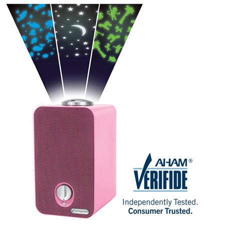 GermGuardian Air Purifier with HEPA Filter, Night Light Projector and UV-C, AC4150PCA 11-Inch