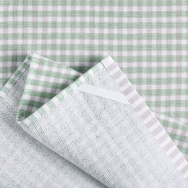 Martha Stewart Morris Striped Kitchen Towels - Aqua/White, 2 pk - Kroger