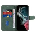 thumbnail image 2 of Allytech Wallet Flip Case for Samsung Galaxy S23 Ultra, Retro Luxury PU Leather Shockproof Soft TPU Inner Magnetic Clasp Cover with Card Cash Slots & Kickstand & Wrist Strap for Women Men - Green, 2 of 10