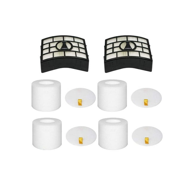 Eztronics Corp®2 HEPA + 4 Foam Filters for Shark Rotator APEX DuoClean Powered Lift-Away Vacuum NV650, NV651, NV652, NV750, NV751, NV752, NV753, AX950, AX951, Vacuum Filter Replacement Part XFF650